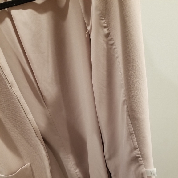 Pink Side Zippers Long Coat - Picture 7 of 11